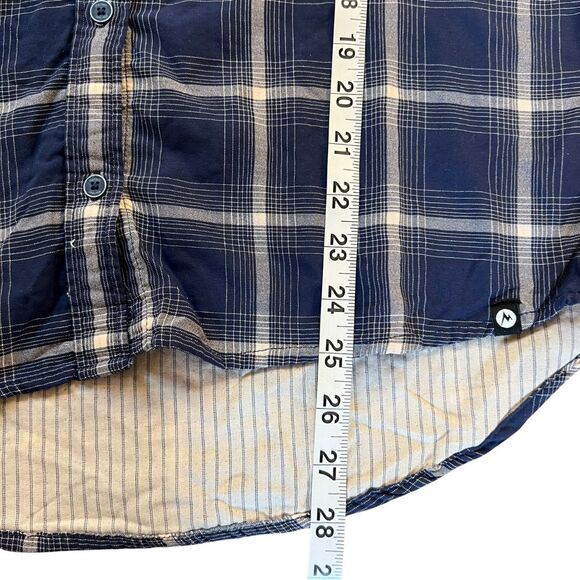 Marmot Women Plaid Shirt Medium Long Sleeve Button Up Western Cowgirl Rustic Tex - Picture 11 of 12